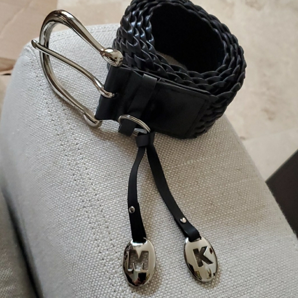 Michael Kors Black Women's Braided Belt